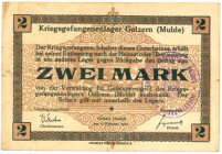 Germany . 2/10 mark. Banknote. Type 1916. Type Mulde. - Very fine – UNC.
Very fine – UNC.