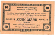 Germany . 2/10/20 mark. Banknote. Type 1916-1918. Type Württembrg. - Fine / Very fine.
Serienummer 02986/03224/00034. - Fine / Very fine.