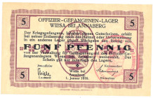 Germany . 5 and 10 pfennig. Banknote. Type 1916. Type Annaberg. - UNC.
UNC.