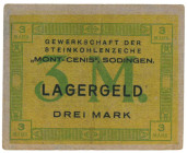 Germany. 3/10 mark. Banknote. Type ND. - Very fine.
Serienummer 0905. - Very fine.
