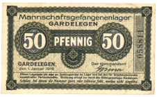 Germany. 50 pfennig and 1/5 mark. Banknote. Type 1916. Type Gardelegen. - Fine / Very fine.
Serienummer 058811/121870/014801. - Fine / Very fine.