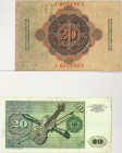 Germany. Album with banknotes amongst other things notgeld. Notgeld / Banknotes. Type 1940-1993. - Very fine – UNC.
Very fine – UNC.