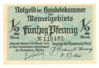 Germany. ½ and 1 mark. Banknote. Type 1922. - UNC.
Serienummer 116482/001217. - UNC.