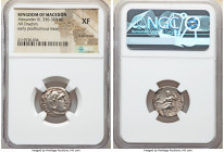 MACEDONIAN KINGDOM. Alexander III the Great (336-323 BC). AR drachm (17mm, 11h). NGC XF. Posthumous issue of Colophon, ca. 322-317 BC. Head of Heracle...