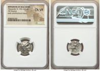 MACEDONIAN KINGDOM. Alexander III the Great (336-323 BC). AR drachm (17mm, 11h). NGC Choice VF. Posthumous issue of Magnesia ad Maeandrum, ca. 319-305...