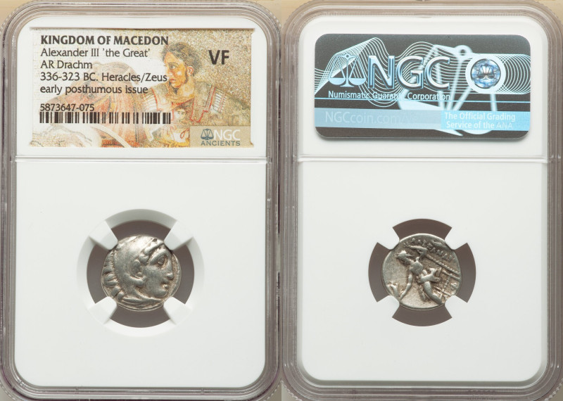 MACEDONIAN KINGDOM. Alexander III the Great (336-323 BC). AR drachm (17mm, 10h)....