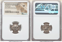 MACEDONIAN KINGDOM. Alexander III the Great (336-323 BC). AR drachm (17mm, 12h). NGC VF. Posthumous issue of Magnesia ad Maeandrum, ca. 319-305 BC. He...