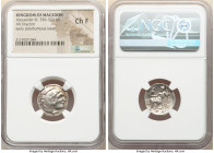 MACEDONIAN KINGDOM. Alexander III the Great (336-323 BC). AR drachm (18mm, 12h). NGC Choice Fine, brushed. Posthumous issue of Mylasa, ca. 300-280 BC....