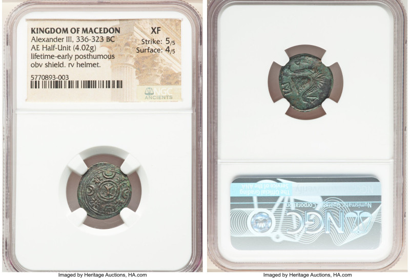 MACEDONIAN KINGDOM. Alexander III the Great (336-323 BC). AE half-unit (17mm, 4....