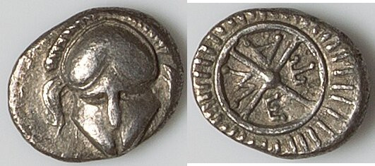 THRACE. Mesambria. C. 4th century BC. AR diobol (11mm, 1.18 gm, 3h). Choice VF. ...