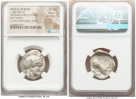 ATTICA. Athens. Ca. 440-404 BC. AR tetradrachm (26mm, 17.10 gm, 9h). NGC Choice AU 3/5 - 4/5. Mid-mass coinage issue. Head of Athena right, wearing ea...