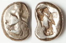 ACHAEMENID PERSIA. Darius I-Xerxes II (ca. 5th century BC). AR siglos (18mm, 5.56 gm). Fine, countermarks. Lydo-Milesian standard. Sardes mint, ca. 48...