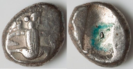 ACHAEMENID PERSIA. Xerxes II-Artaxerxes II (ca. 5th-4th centuries BC). AR siglos (17mm, 5.42 gm). Fine. Lydo-Milesian standard. Sardes mint, ca. 420-3...