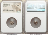 PISIDIA. Selge. Ca. 4th century BC. AR obol (10mm, 2h). NGC AU. Head of gorgoneion facing with flowing hair / Head of Athena right, wearing crested, w...