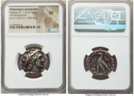 PTOLEMAIC EGYPT. Ptolemy IX Soter II (116/5-107 BC). AR stater or tetradrachm (26mm, 12h). NGC VF. Alexandria, dated Regnal Year 5 (112/1 BC). Diademe...
