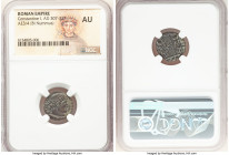 ANCIENT LOTS. Roman Imperial. Lot of four (4) AE3/4 or BI nummi. NGC AU. Includes: Four AE or BI nummi, different emperors and types. Total of four (4...