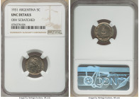 Republic 5 Centavos 1931 UNC Details (Obverse Scratched) NGC, KM34. Peach and blue toning. 

HID09801242017

© 2022 Heritage Auctions | All Rights...
