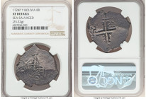 Philip V Cob 8 Reales 1724 P-Y XF Details (Sea Salvaged) NGC, Potosi mint, KM31, Cal-1560. 25.22gm. A rough flan, presenting ample peripheral flatness...