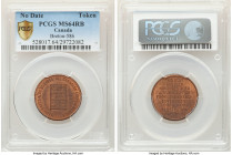 Montreal copper "Canadian Coin Advertising" Token ND MS64 Red and Brown PCGS, Breton-586. ILLISTRATES & DESCRIBES ALL CANADIAN COINS AND MEDALS Book w...