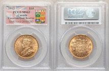 George V gold 10 Dollars 1913 MS63 PCGS, Ottawa mint, KM27. Canadian Gold Reserve. 

HID09801242017

© 2022 Heritage Auctions | All Rights Reserve...