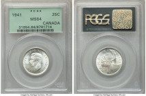 George VI 25 Cents 1941 MS64 PCGS, Royal Canadian mint, KM35. 

HID09801242017

© 2022 Heritage Auctions | All Rights Reserved