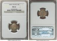Napoleon III 50 Centimes 1860-A MS64 NGC, Paris mint, KM794.1. Toned in shades of teal, peach and gold. 

HID09801242017

© 2022 Heritage Auctions...