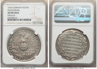 Regensburg. Free City silver "Coronation of Ferdinand IV as King of the Romans" Medal 1653 AU Details (Tooled) NGC, Montenuovo-843. 40mm. 19.77gm. 
...