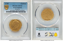 George II gold Guinea 1745 VF25 PCGS, KM577.3, S-3678. 

HID09801242017

© 2022 Heritage Auctions | All Rights Reserved