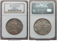 Victoria Double Florin 1887 MS64 NGC, KM763, S-3922. Roman 1 in date. 

HID09801242017

© 2022 Heritage Auctions | All Rights Reserved