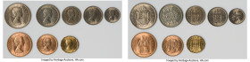 Elizabeth II 8-Piece Uncertified Mint Set 1966 UNC, KM-MS107. Set includes 1/2 Penny, Penny, 3 Pence, 6 Pence, Shilling (England), Shilling (Scotland)...