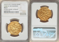 Zangid. Nasir Al-Din Mahmud (AH 616-631 / AD 1219-1233) gold Dinar AH 624 (AD 1226/1227) MS61 NGC, al-Mawsil mint, A-1869. 28mm. 4.95gm. 

HID098012...