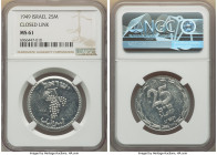 Republic 25 Mils JE 5709 (1949) MS61 NGC, KM8. Closed link variety. 

HID09801242017

© 2022 Heritage Auctions | All Rights Reserved