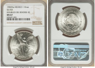 Estados Unidos silver Onza 1982-Mo MS67 NGC, Mexico City mint, KM494.1. Doubled Die Reverse #2 variety. A highly popular first year of issue for the p...