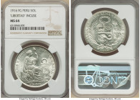 Republic Sol 1916-FG MS64 NGC, Lima mint, KM196.27. "Libertad" incuse variety. 

HID09801242017

© 2022 Heritage Auctions | All Rights Reserved