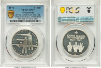 Confederation 4-Piece Lot of Certified silver Medals PCGS, 1) Specimen "Swiss Carabinieri Society - Thun Shooting Competition" Medal 1974 - SP67 2) "M...