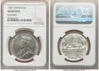 3-Piece Lot of Certified Assorted Issues NGC, 1) Canada: George V Dollar 1936 - AU Details (Cleaned), KM31 2) German States: Prussia. Wilhelm I 5 Mark...
