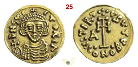 (§) BENEVENTO ARICHI II, Duca (0765-774, II periodo) Tremisse D/ Busto frontale con globo crucigero R/ Croce potenziata e, nel campo a s. A MIR 181 CN...