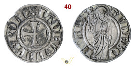 BOLOGNA TADDEO PEPOLI (1337-1347) Doppio Grosso o Pepolese D/ Croce patente R/ San Pietro stante con chiavi e libro MIR 3 CNI 1/6 Ag g 2,61 mm 22 • Li...