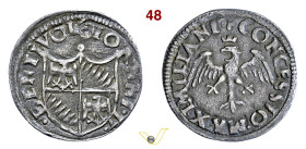 BOLOGNA GIOVANNI II BENTIVOGLIO (1494-1509) Da 2 Bolognini s.d. D/ Stemma R/ Aquila coronata ad ali spiegate MIR 48 CNI 58/62 (Grosso) Chimienti 218 (...