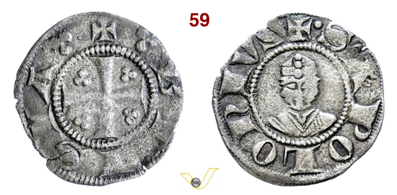 BRESCIA COMUNE AUTONOMO (1259-1311) Denaro o Mezzano D/ Croce con trifogli nei q...