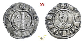 BRESCIA COMUNE AUTONOMO (1259-1311) Denaro o Mezzano D/ Croce con trifogli nei quarti R/ Busto di S. Apollonio MIR 114 CNI 28/33 Mi g 0,80 mm 16 BB