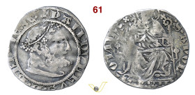 BRESCIA PANDOLFO MALATESTA (1404-1421) Mezzo Grosso o Soldino D/ Testa diademata e barbuta R/ S. Apollonio seduto con pastorale MIR 118 CNI 11/15 Ag g...