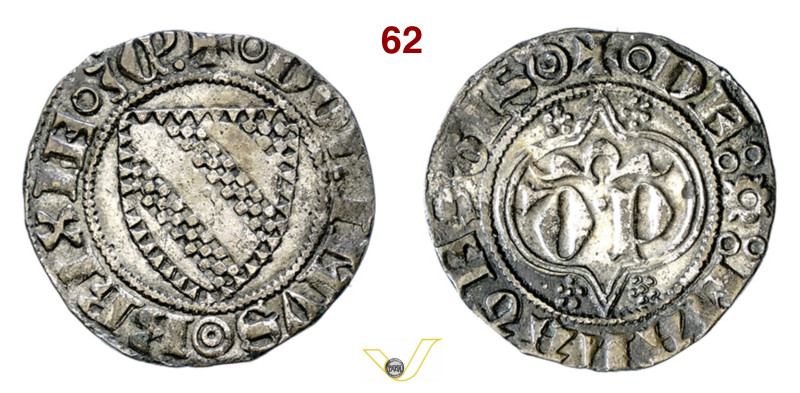 BRESCIA PANDOLFO MALATESTA (1404-1421) Quattrino D/ lettere D P entro cornice, s...