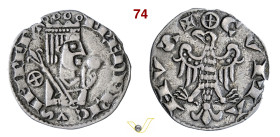 COMO COMUNE, a nome di Federico II (XII-XIV Sec.) Grosso da 4 Denari imperiali (1251-1253) Busto coronato con scettro e globo (o anello); dietro, una ...