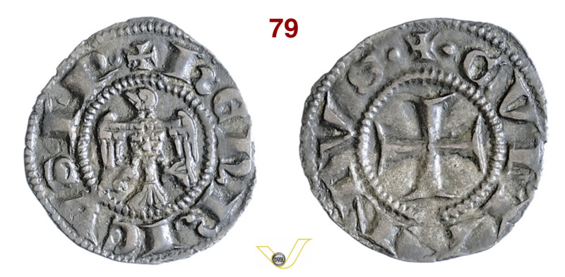 COMO ENRICO VII (1310-1313) Imperiale D/ Aquila ad ali spiegate R/ Croce patente...