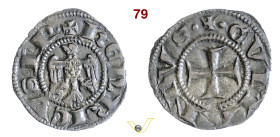 COMO ENRICO VII (1310-1313) Imperiale D/ Aquila ad ali spiegate R/ Croce patente MIR 269 (Denaro) CNI 2 Bellesia 3 Mi g 0,61 mm 16 • Di elevata conser...