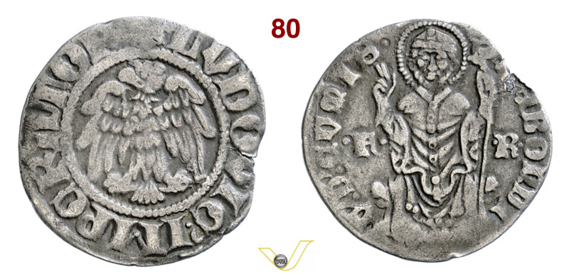 COMO FRANCHINO I RUSCA (1327-1335) Grosso da 12 Imperiali D/ Aquila ad ali spieg...