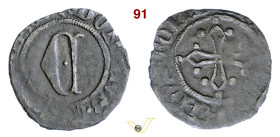 CREMONA CABRINO FONDULO (1413-1420) Cremonese D/ Croce pisana R/ Grande C gotica MIR 305 CNI 19/20 B.S.C. 28 Mi g 0,43 mm 13 BB