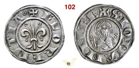 FIRENZE REPUBBLICA (XIII Secolo - 1532) Fiorino nuovo da 12 Denari (1267-1279) D/ Grande giglio R/ Mezza figura di S. Giovanni con croce MIR 41 CNI 16...