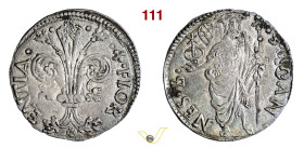 FIRENZE REPUBBLICA (XIII Secolo - 1532) Grosso da 6 Soldi e 8 Denari (1487, I semestre) stemma Corsini e segno Corsini con B (Bertoldo di Bartolomeo d...